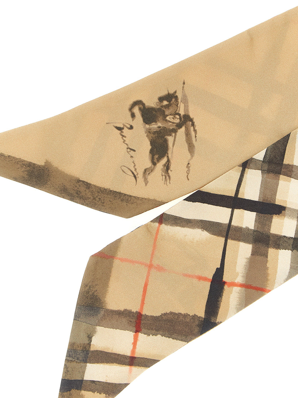 Burberry Beige Satin Foulard