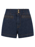 Zimmermann Blue Cotton Bermuda Shorts