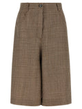 Brunello Cucinelli Brown Virgin Wool Bermuda Shorts