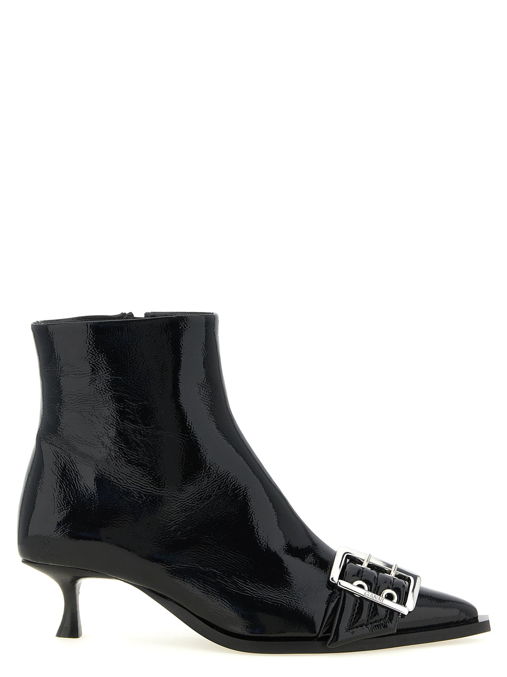 Ganni Black Polyethylene Ankle Boots