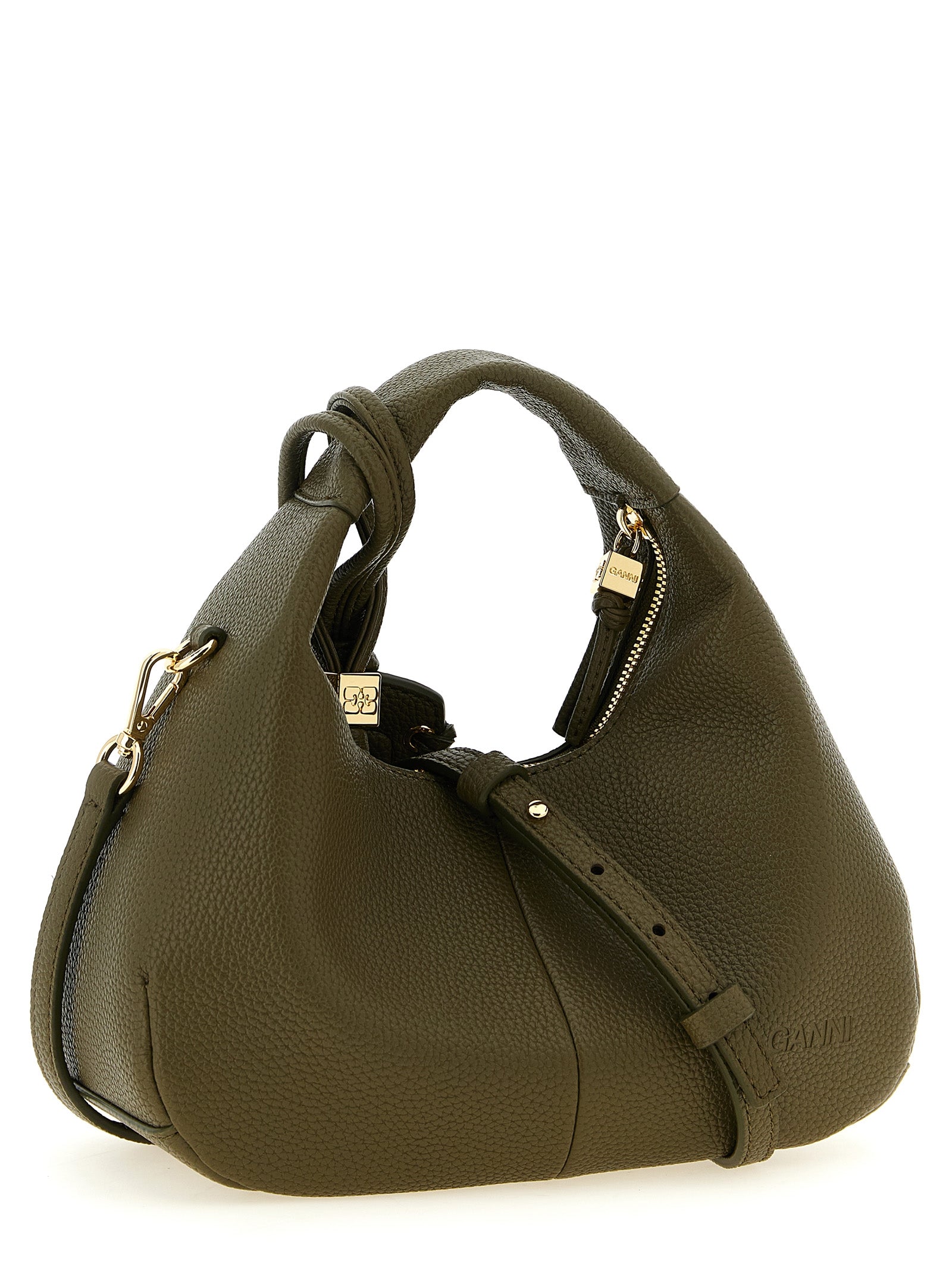 Ganni Bicolor Polyester Handbag
