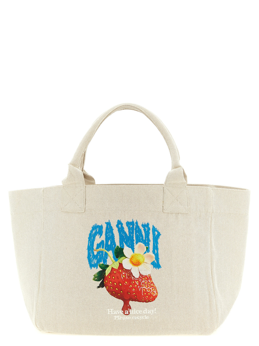 Ganni Strawberry Medium Shopping Bag