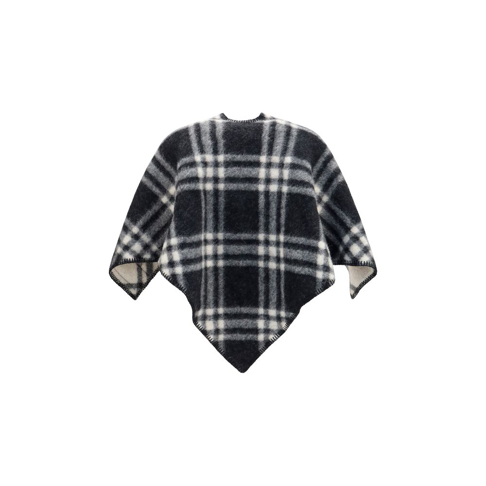 Burberry Gray Wool Oves Aries Scarf