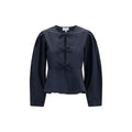 Ganni Black Cotton Blouse
