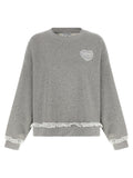 Ganni Gray Organic Cotton Sweatshirt