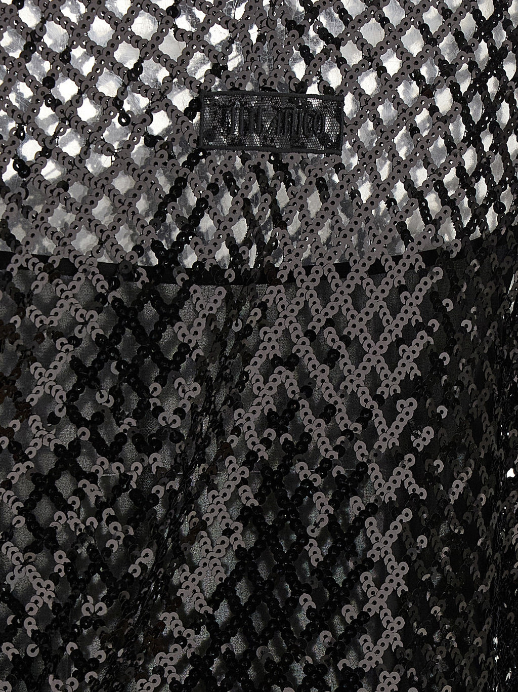 The Attico Black Polyester Short Dress