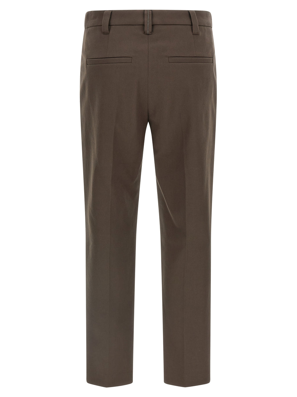 Brunello Cucinelli Brown Cotton Casual Pants
