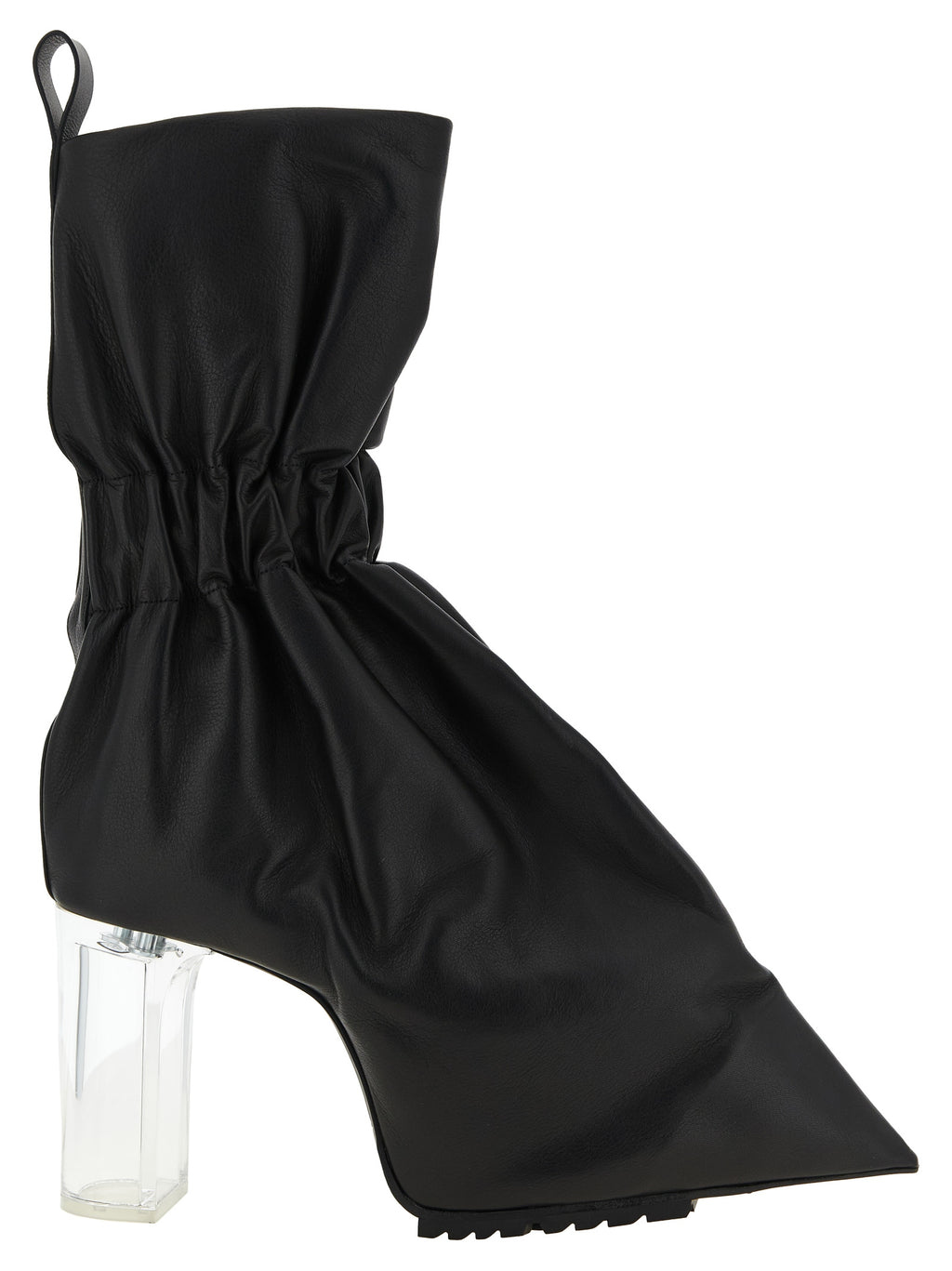 Rick Owens Black Calfskin Ankle Boots