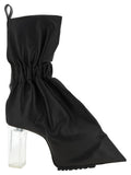 Rick Owens Black Calfskin Ankle Boots