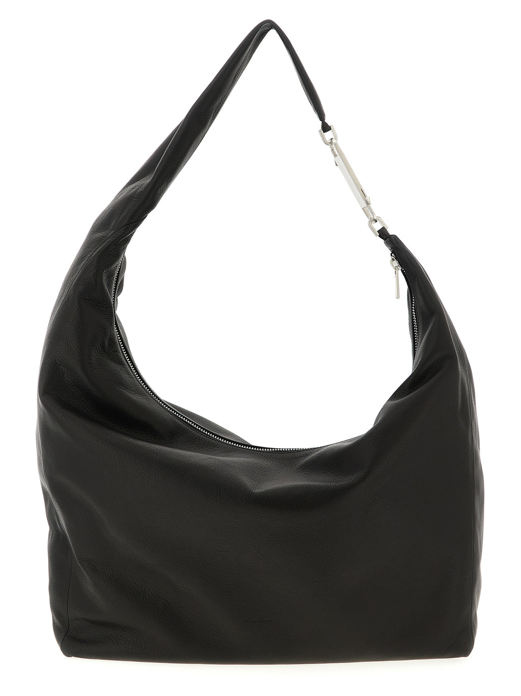 Rick Owens Black Calfskin Shoulder Bag