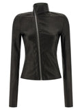 Rick Owens Black Lamb Leather Leather Jacket