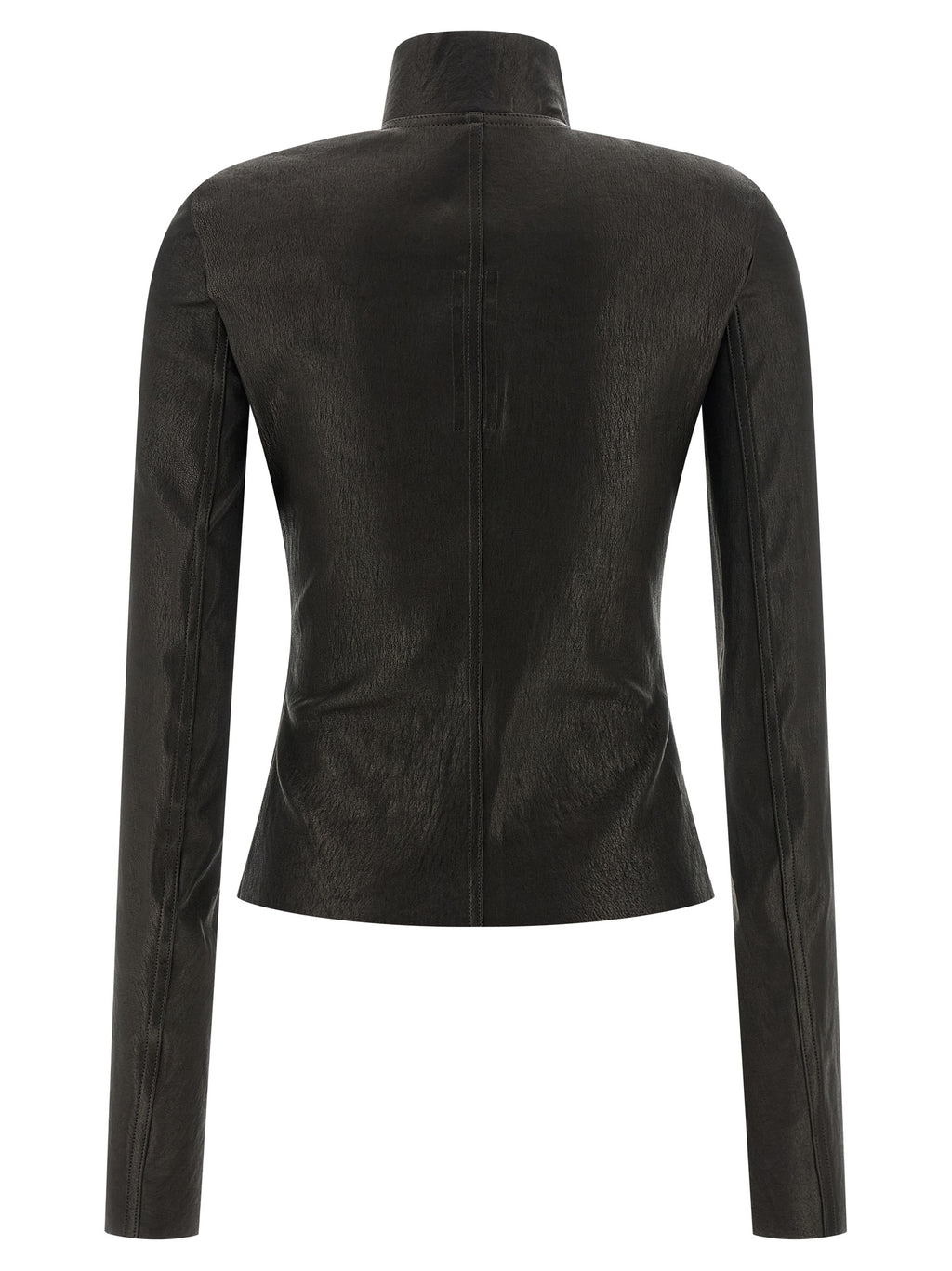 Rick Owens Black Lamb Leather Leather Jacket