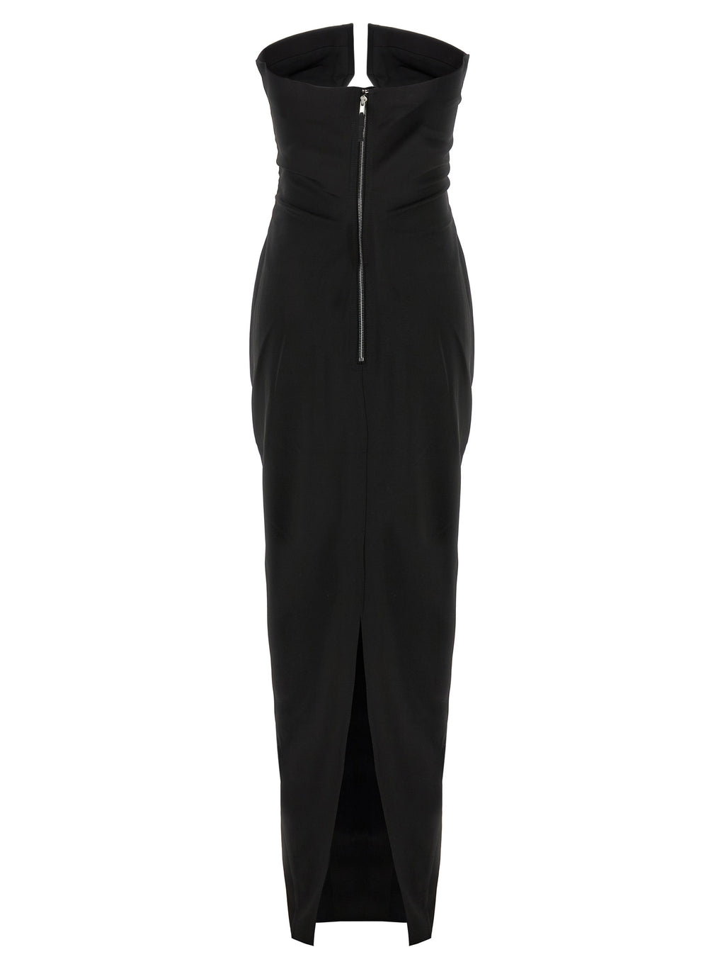 Rick Owens Black Wool Long Dress