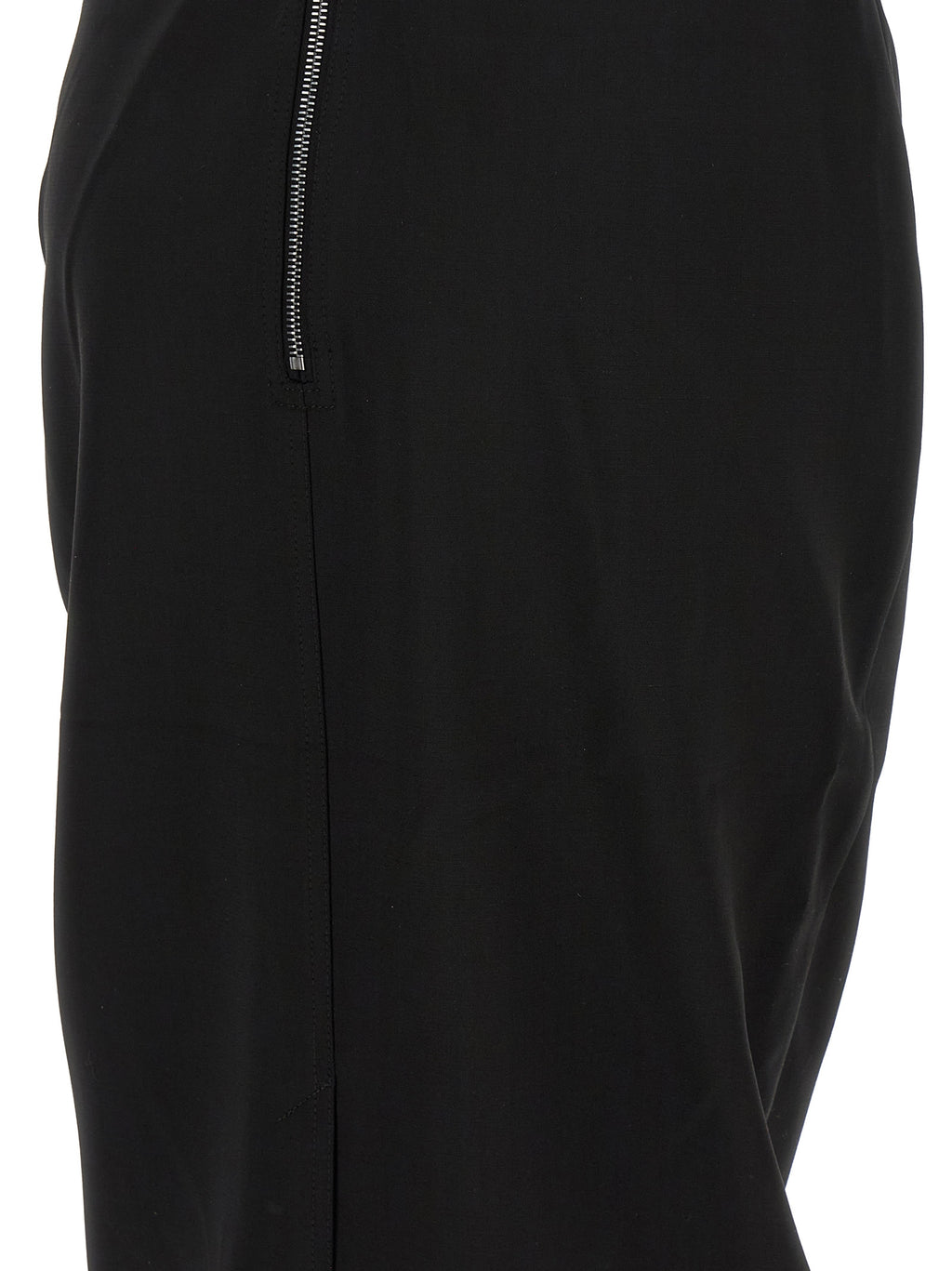 Rick Owens Black Wool Long Dress
