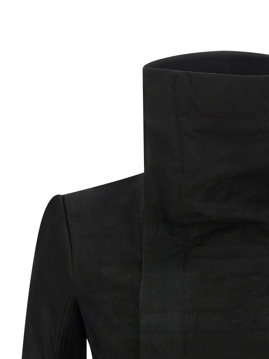 Rick Owens Black Lamb Leather Leather Jacket