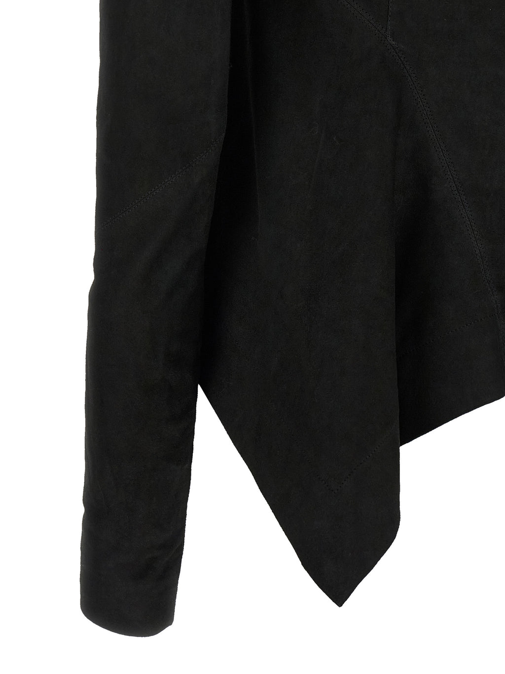 Rick Owens Black Lamb Leather Leather Jacket