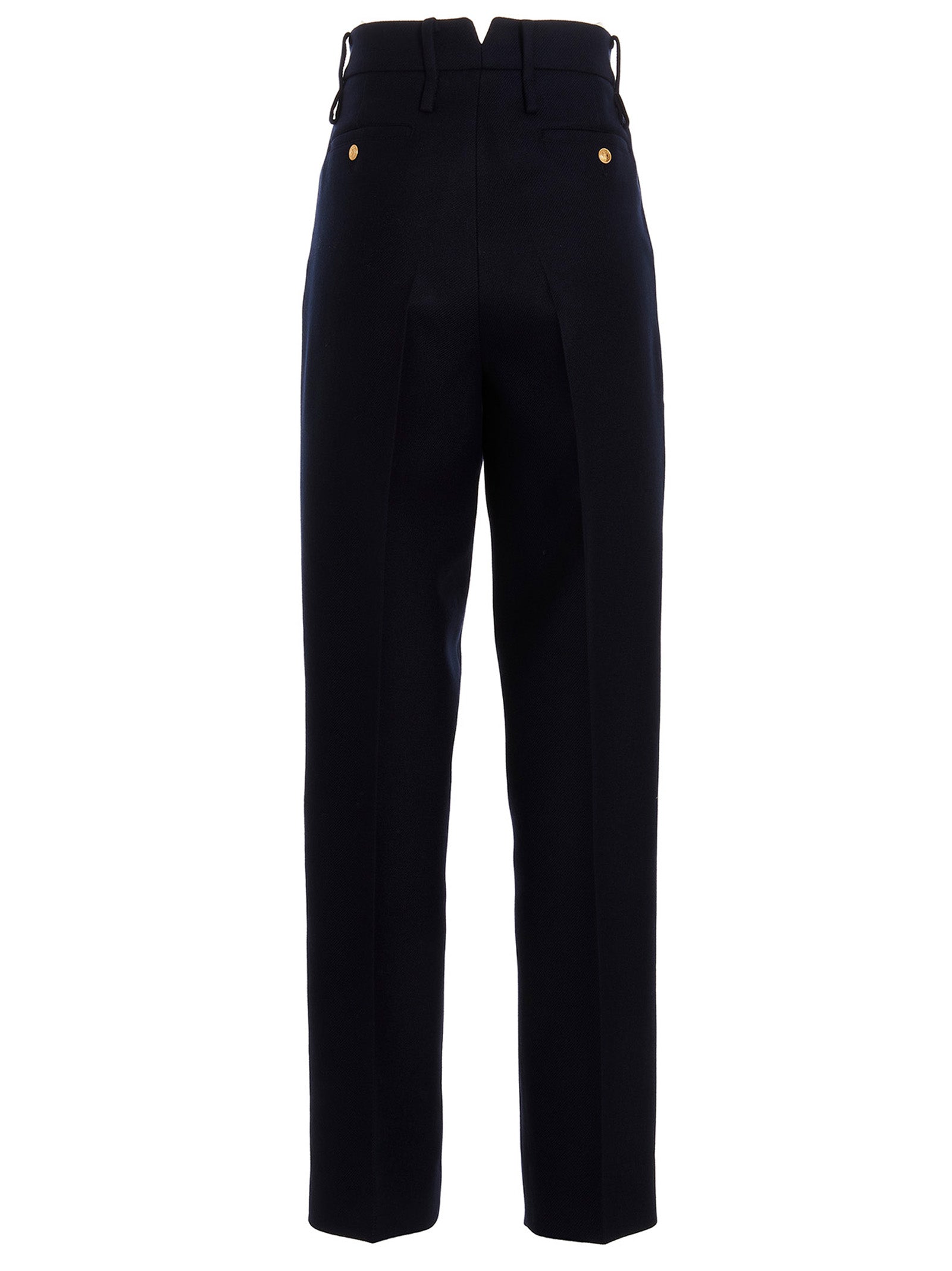 Gucci Blue Cashmere Casual Pants
