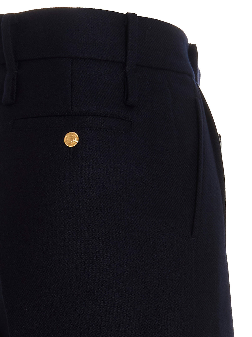 Gucci Blue Cashmere Casual Pants