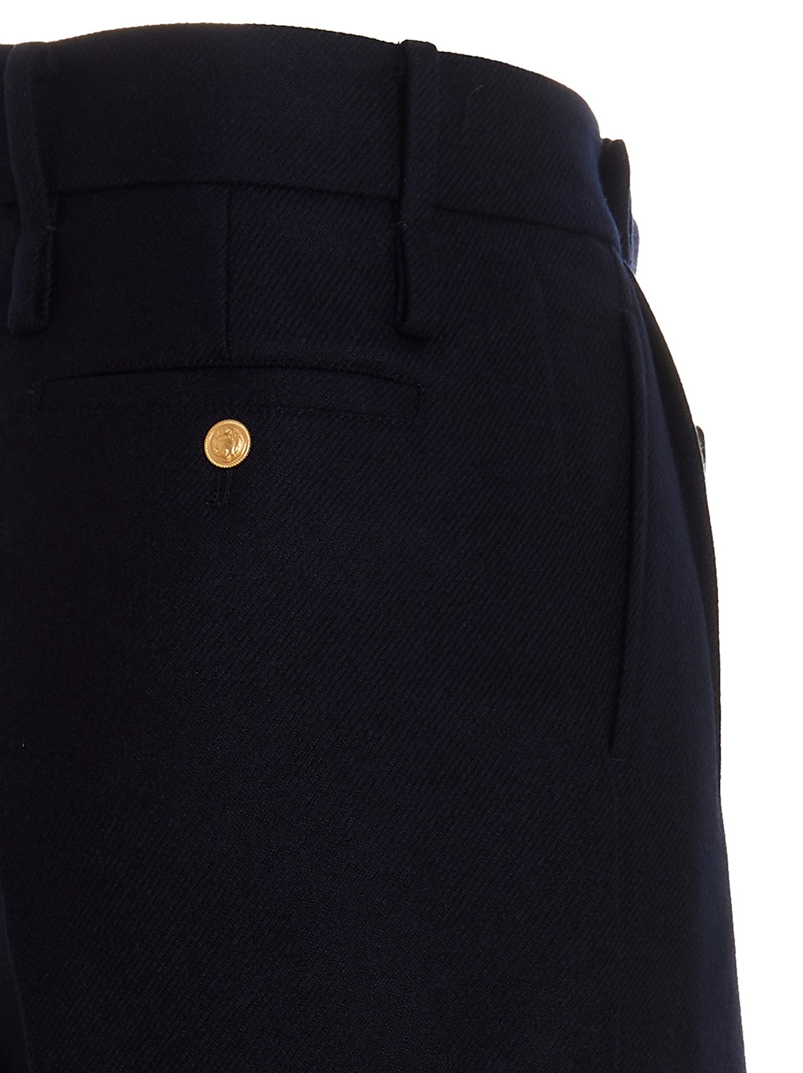 Gucci Blue Cashmere Casual Pants