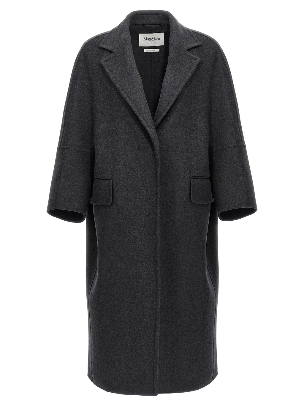 Max Mara Gray Virgin Wool Coat