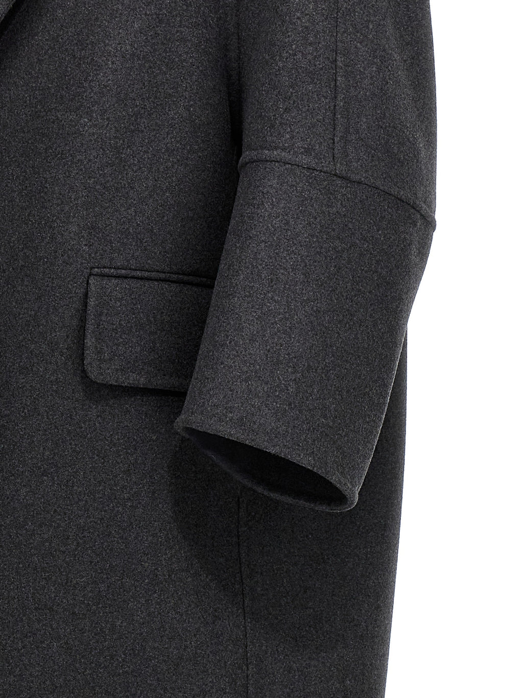 Max Mara Gray Virgin Wool Coat