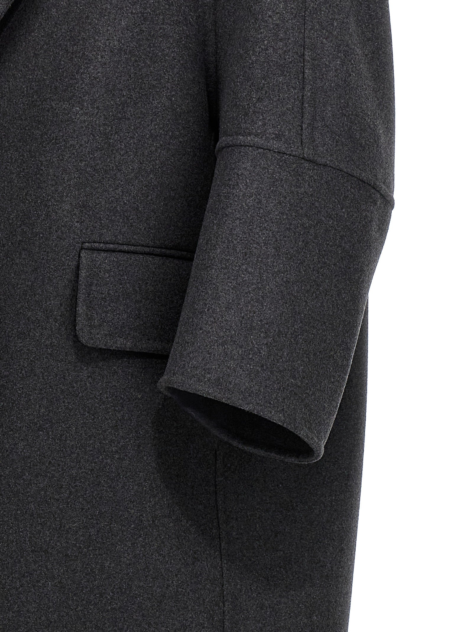 Max Mara Gray Virgin Wool Coat