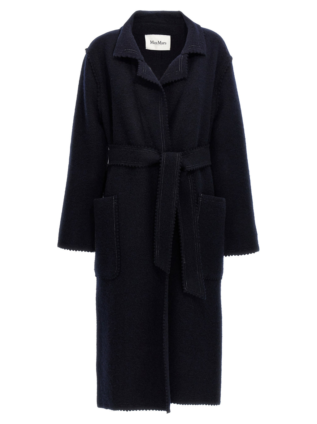Max Mara Blue Wool Coat