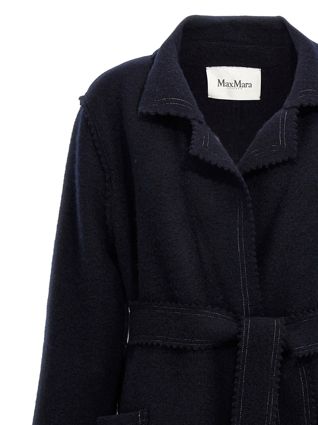 Max Mara Blue Wool Coat