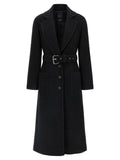 PINKO Black Polyester Coat