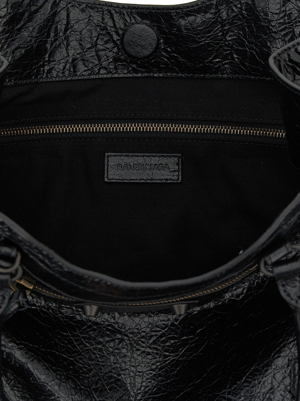 Balenciaga Black Lamb Leather Tote Bag