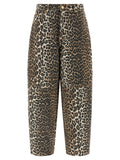Ganni Brown Organic Cotton Cropped Jeans