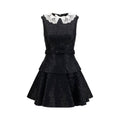 Self-Portrait Black Polyester Casual Dress