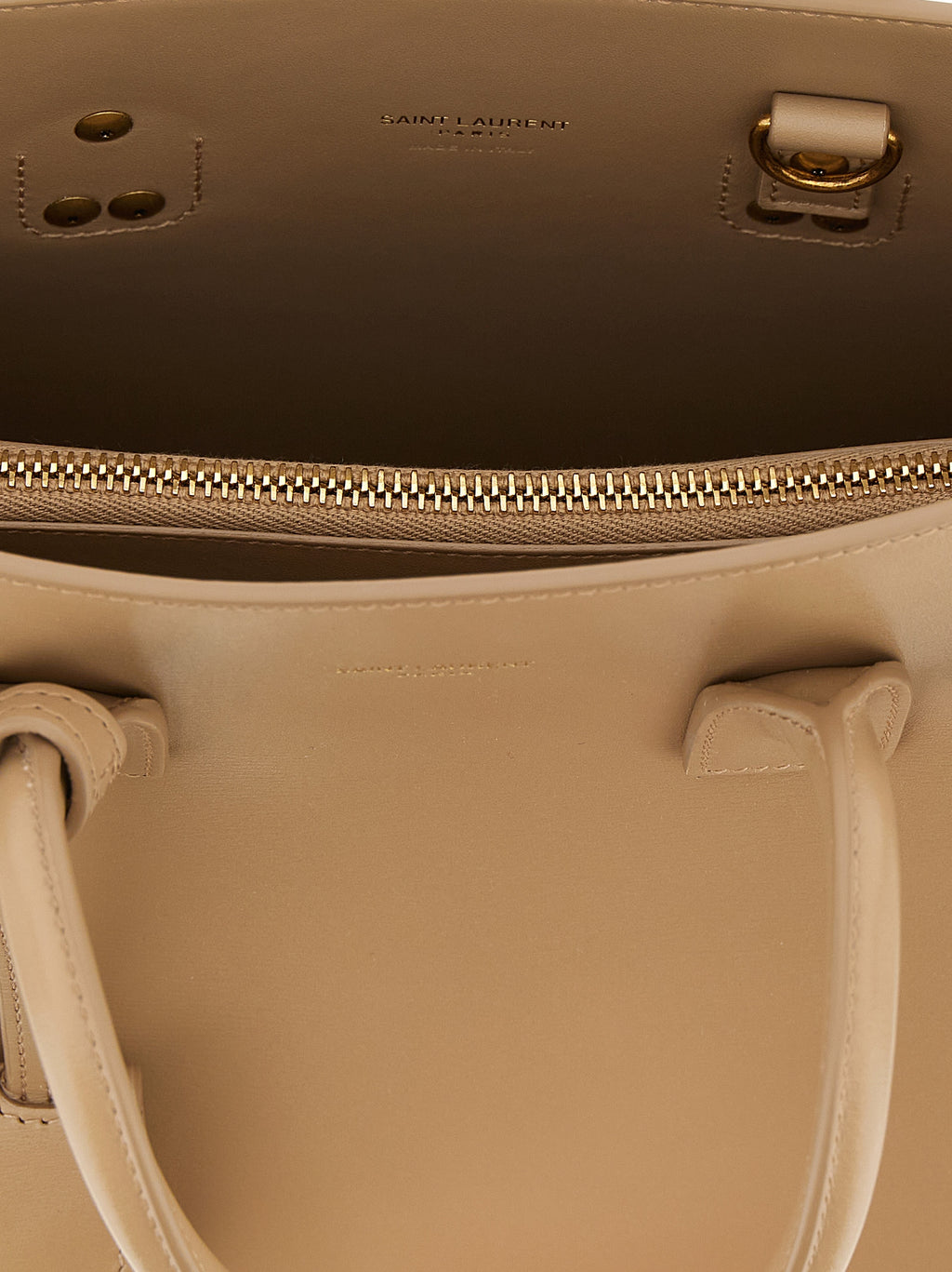 Saint Laurent Beige Calfskin Handbag
