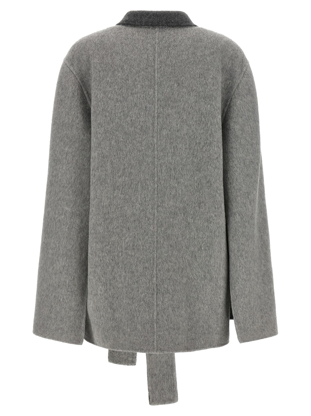 Alberta Ferretti Gray Wool Cardigan