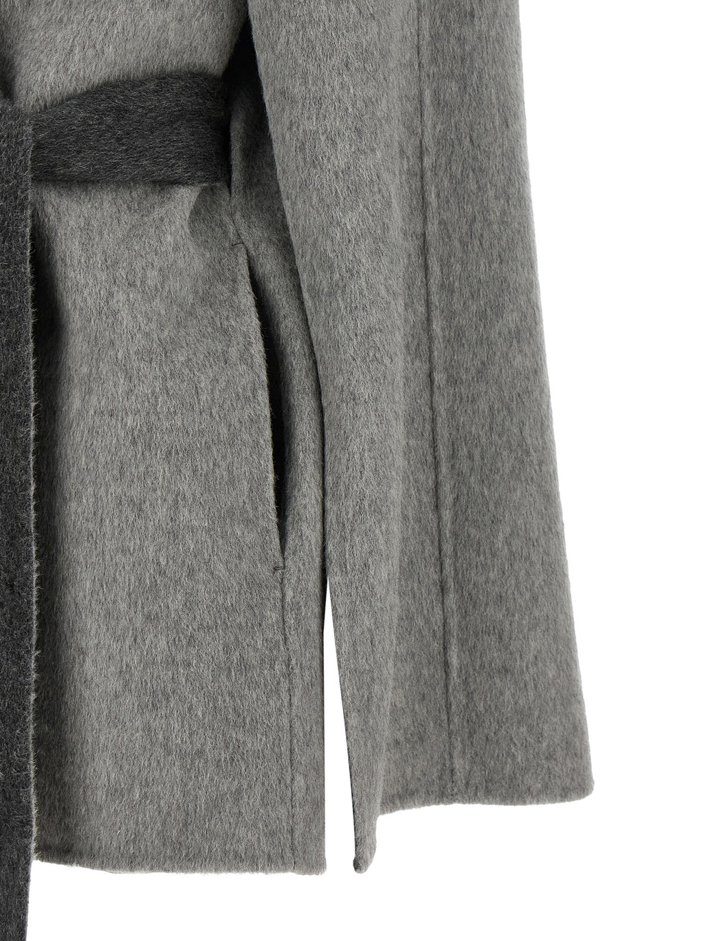 Alberta Ferretti Gray Wool Cardigan