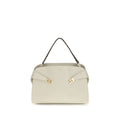 Ferragamo Beige Calf Leather Bos Taurus Shoulder Bag