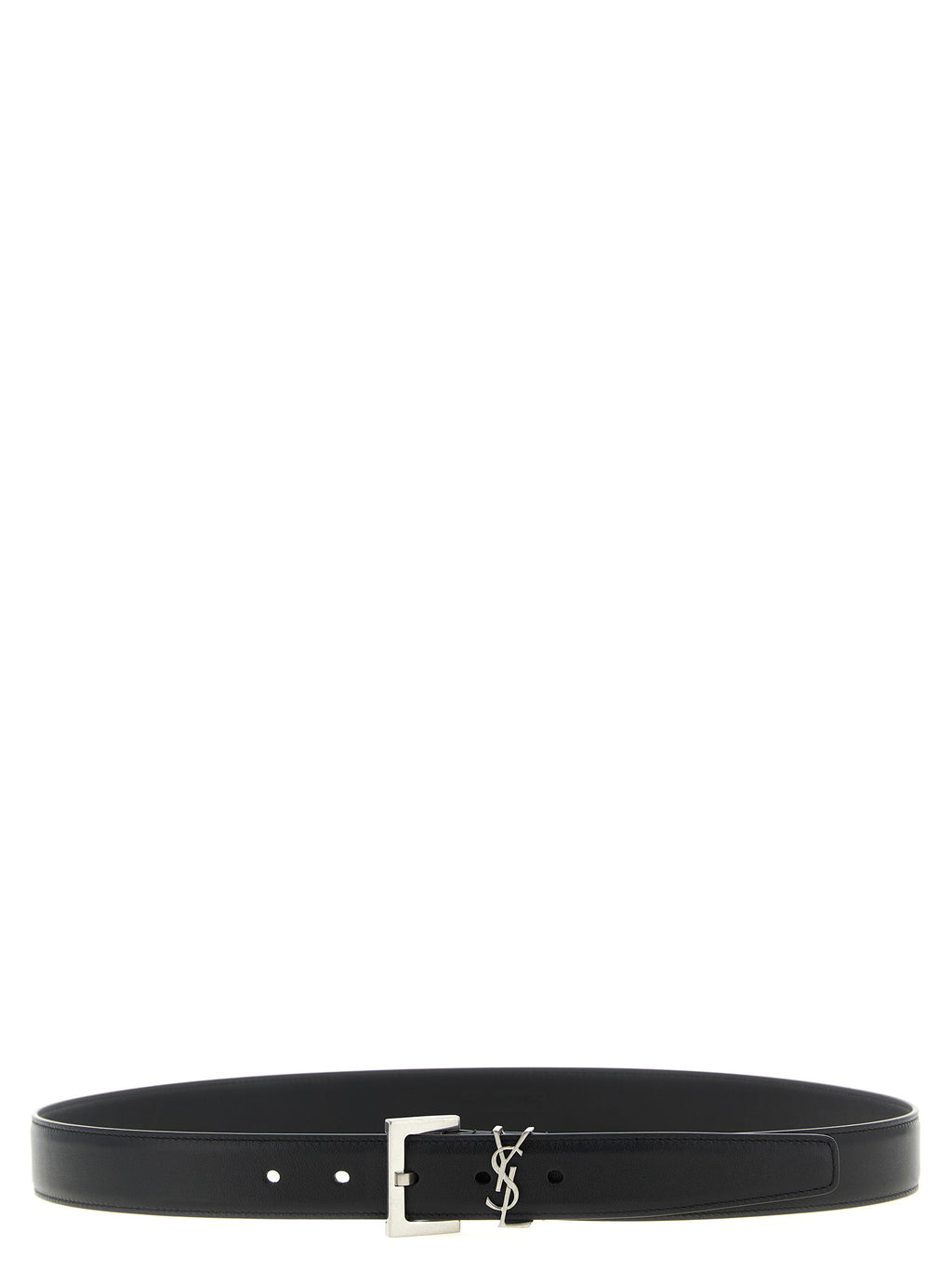Saint Laurent Black Calfskin Regular Belt