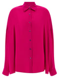 Dries Van Noten Fuchsia Silk Blouse
