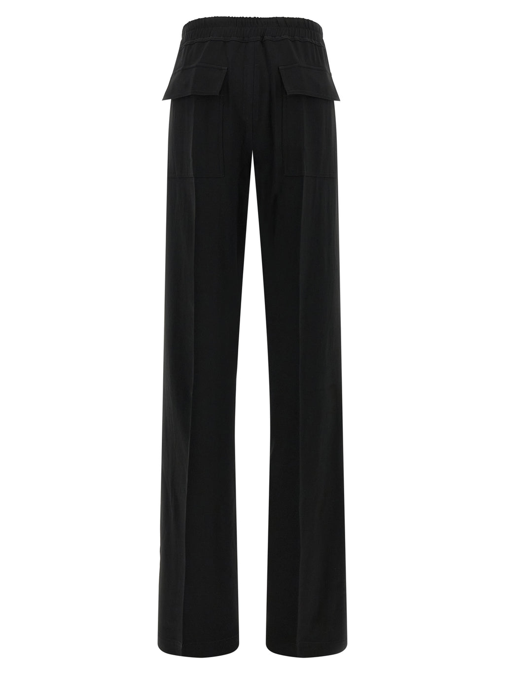 Rick Owens Black Viscose Casual Pants