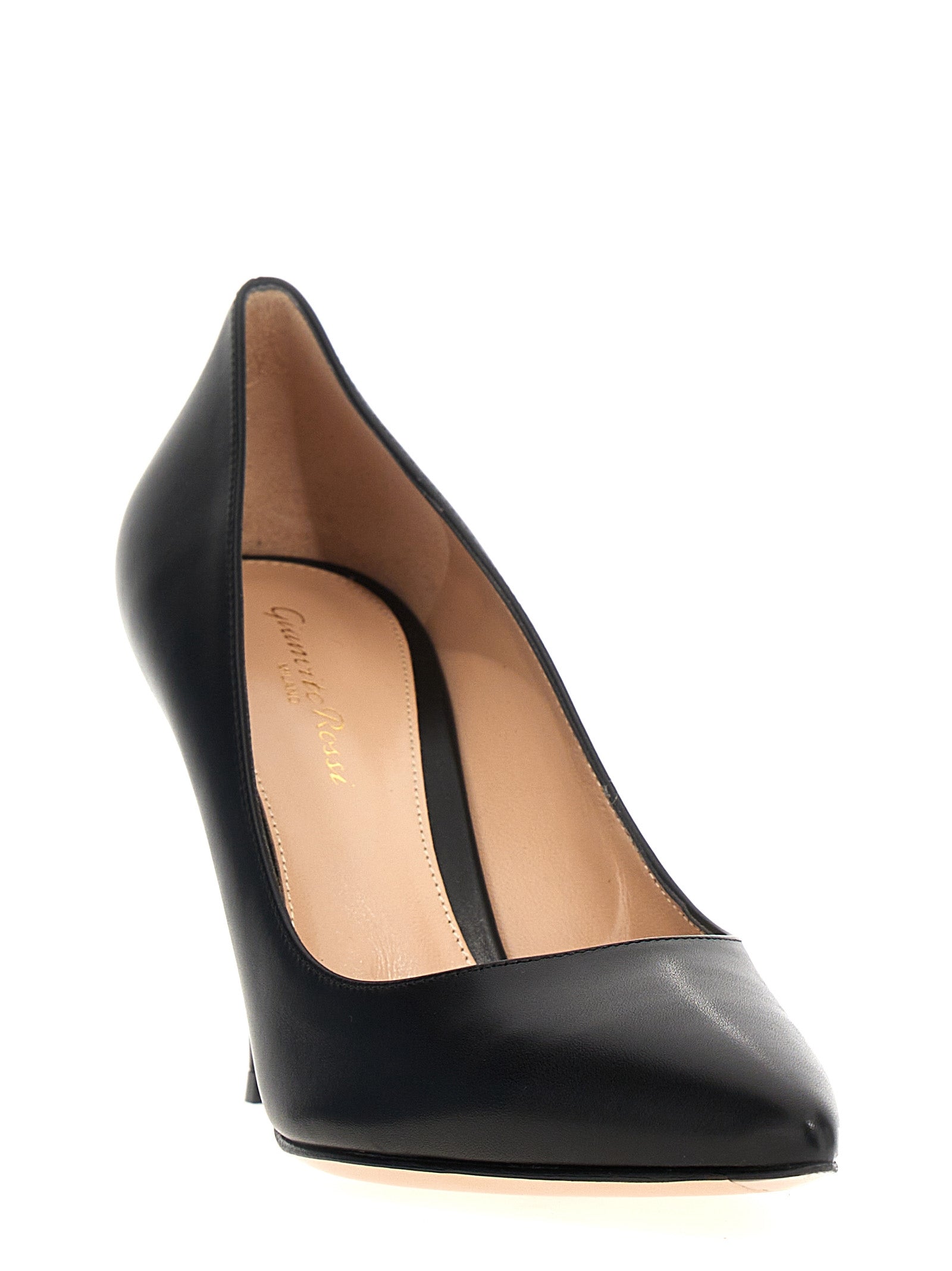 Gianvito Rossi Black Calfskin High Heel Pumps