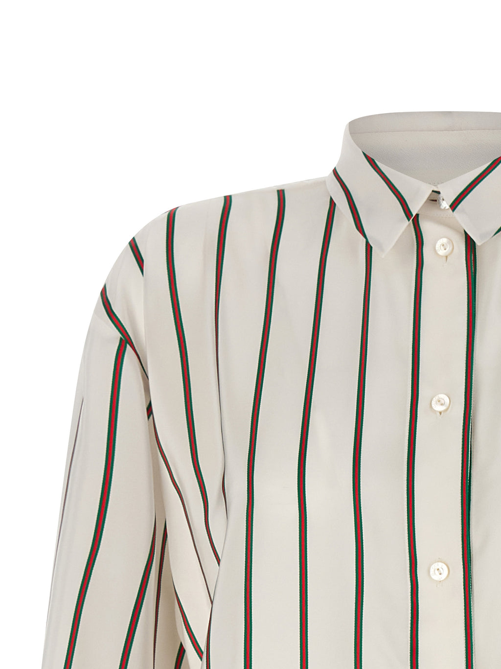 Gucci White Silk Blouse
