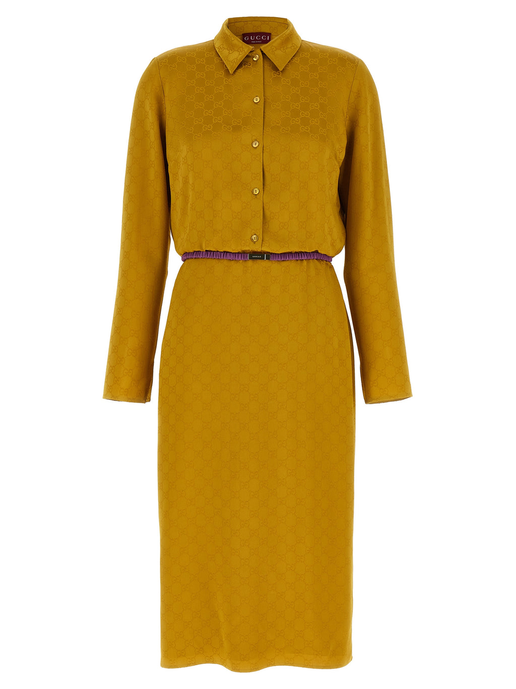 Gucci Bicolor Viscose Midi Dress