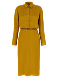 Gucci Bicolor Viscose Midi Dress