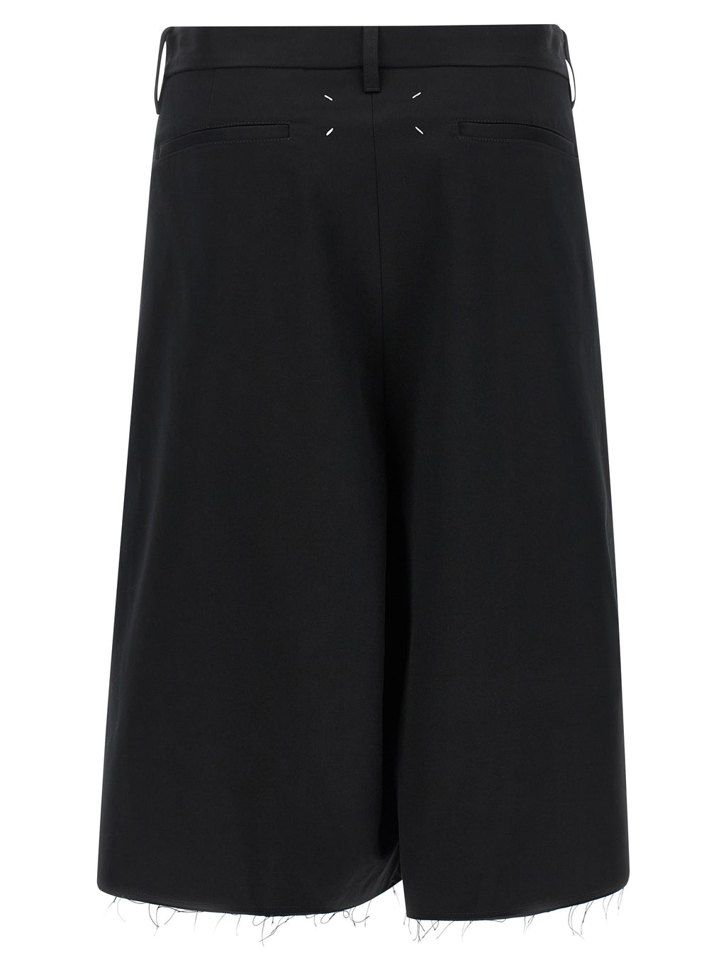 Maison Margiela Black Cotton Bermuda Shorts