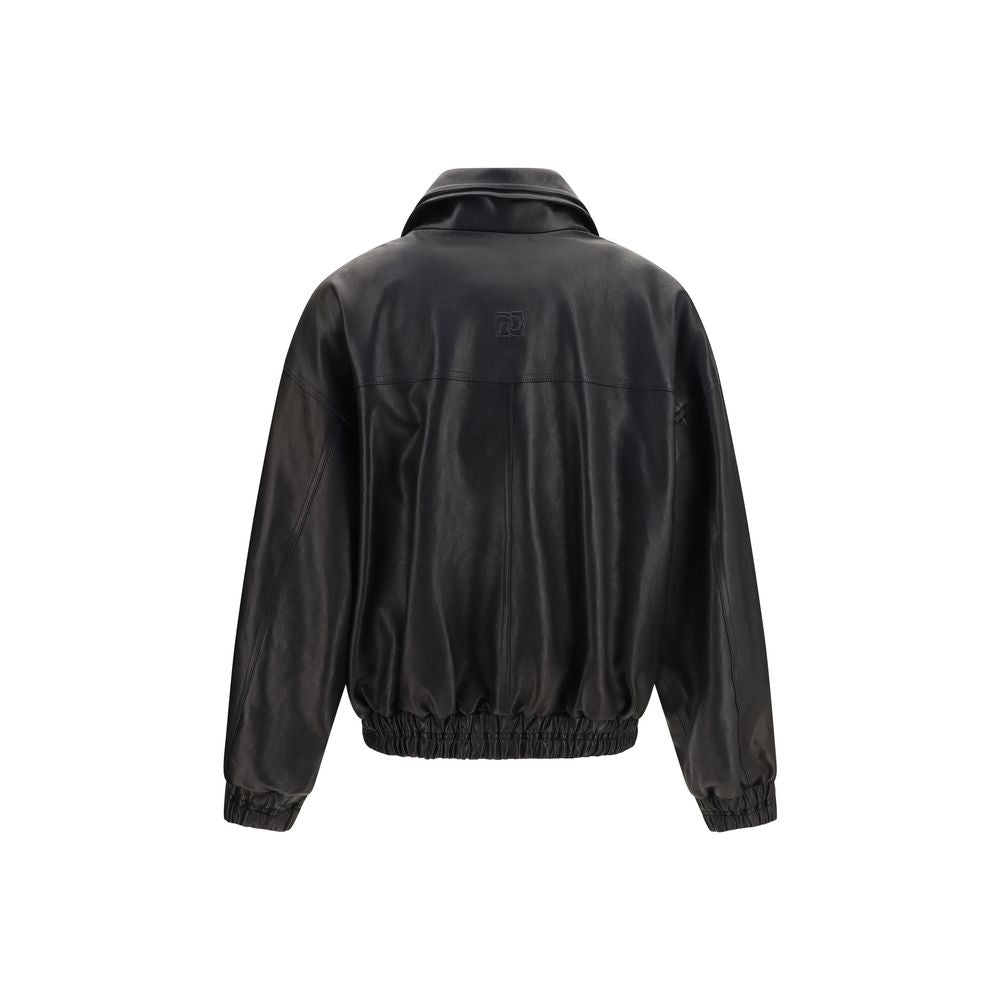 Magda Butrym Black Leather Jacket