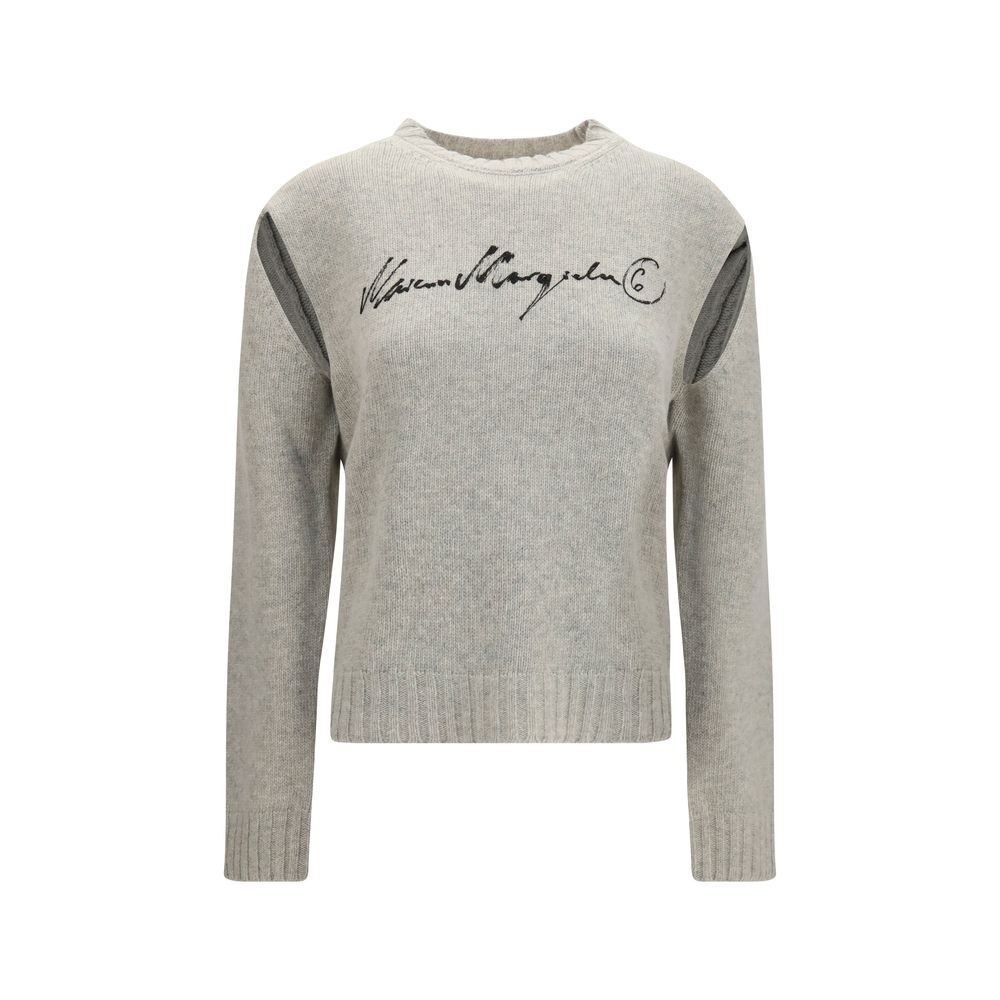 MM6 Gray Wool  Sweatshirt