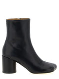 MM6 Maison Margiela Black Polyester Ankle Boots