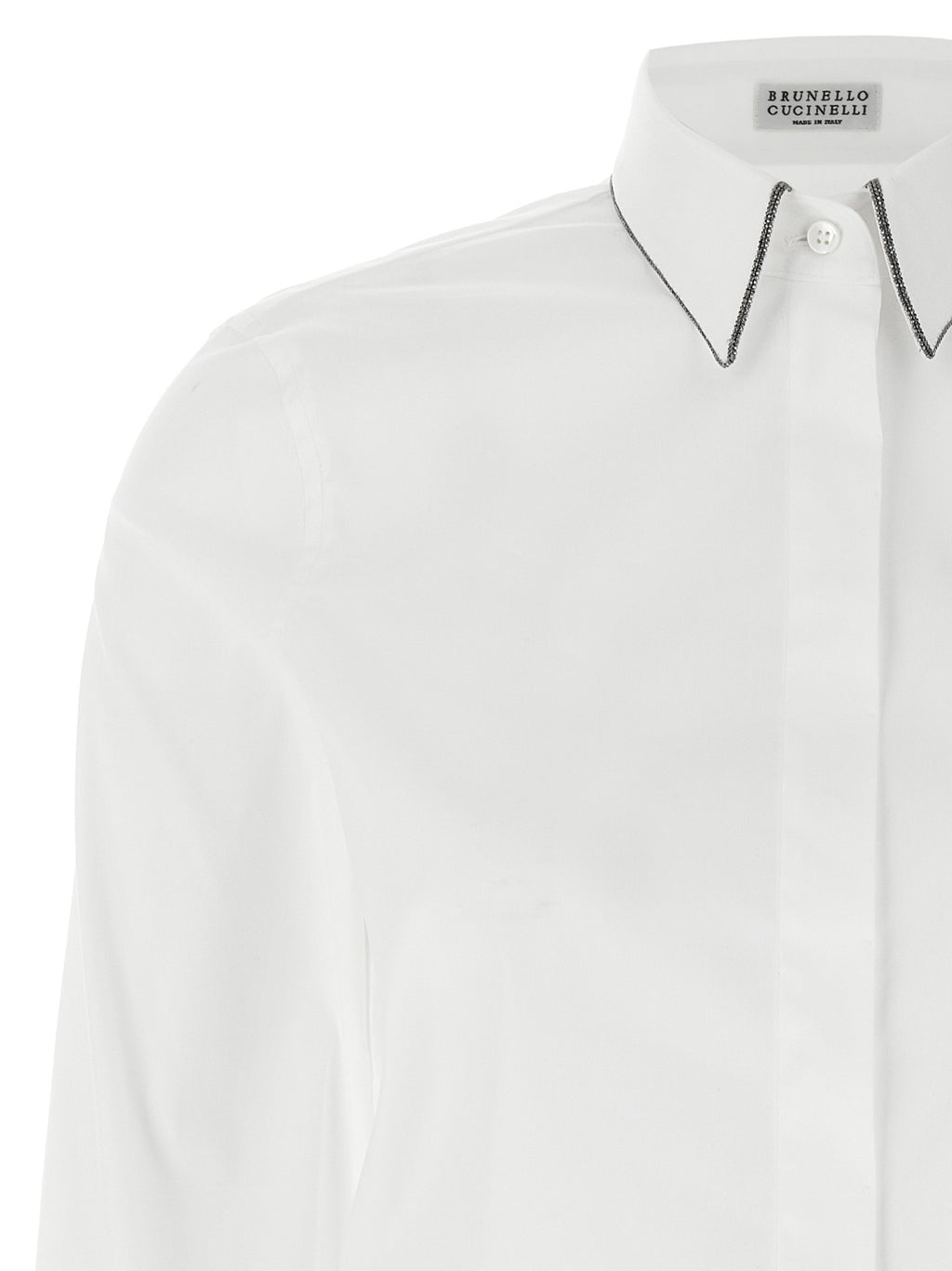 Brunello Cucinelli White Cotton Blouse