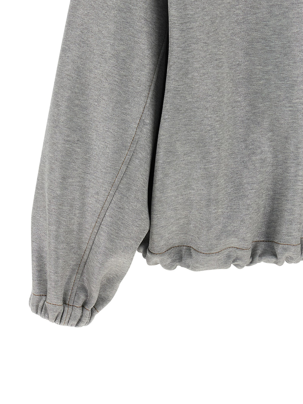 Brunello Cucinelli Silver Cotton Bomber