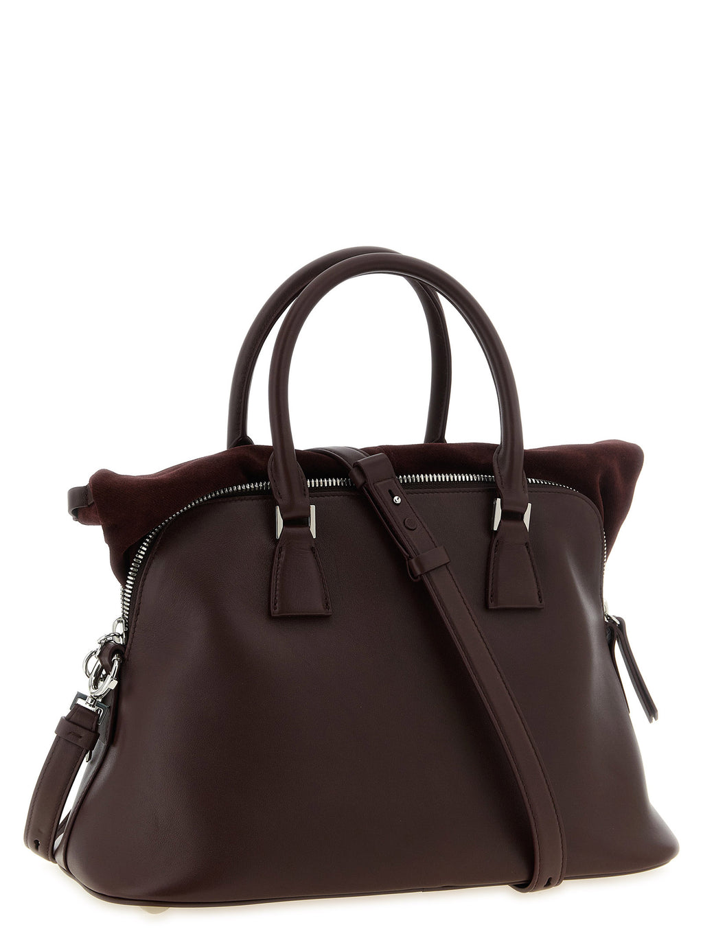 Maison Margiela Bordeaux Calfskin Shoulder Bag